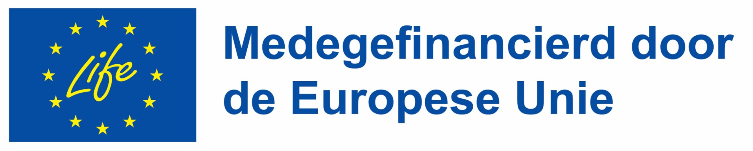 logo EU-lifeprogramma met tekst 'medegefinancierd door de Europese Unie