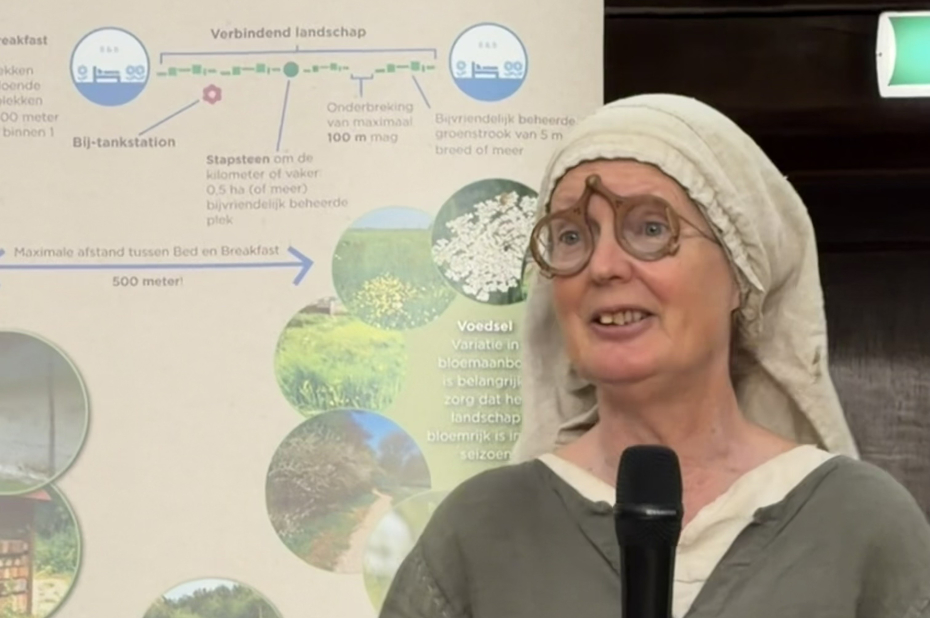 Karin Kok tijdens haar presentatie
