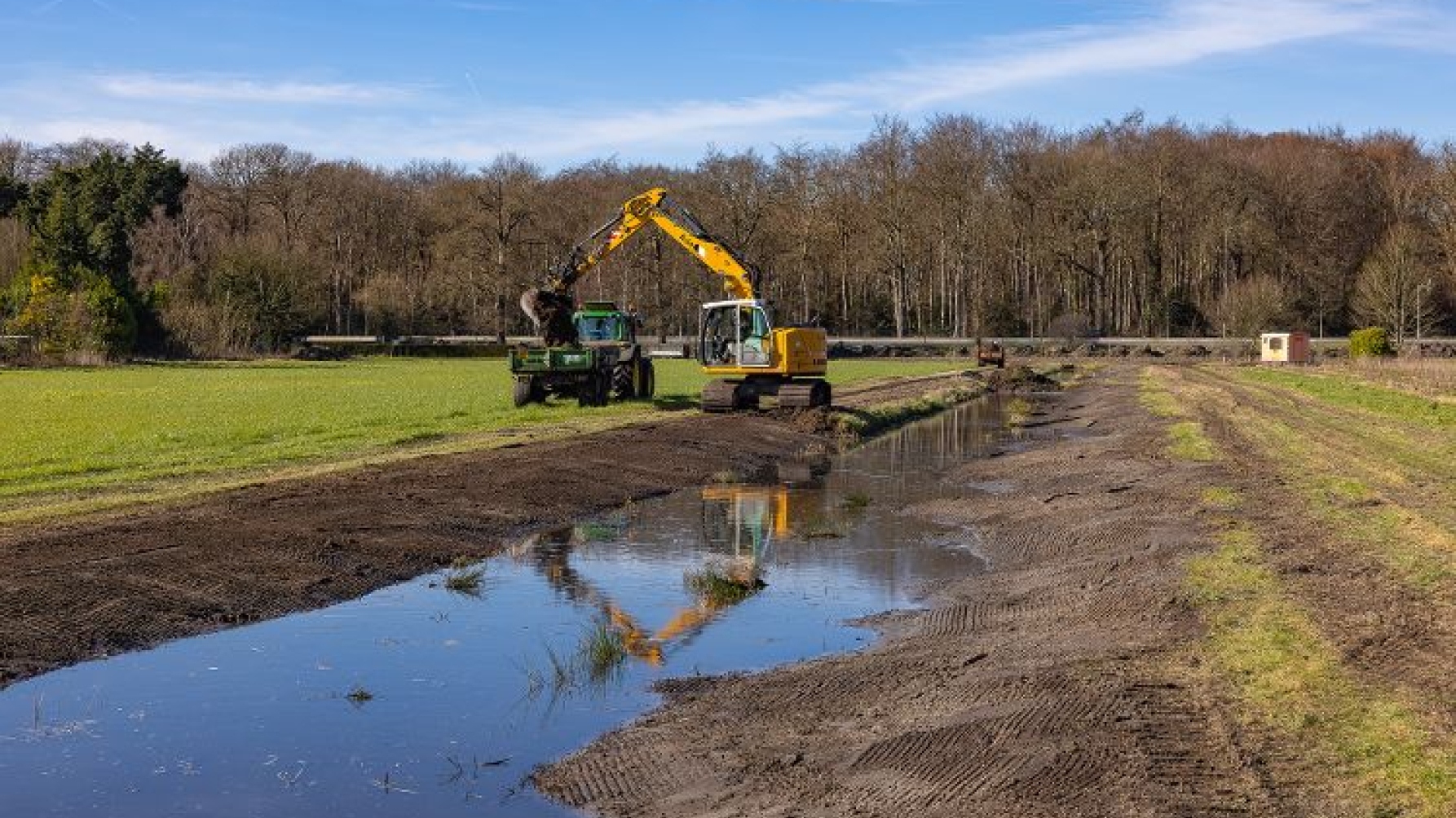 natuurvriendelijke over wordt gegraven