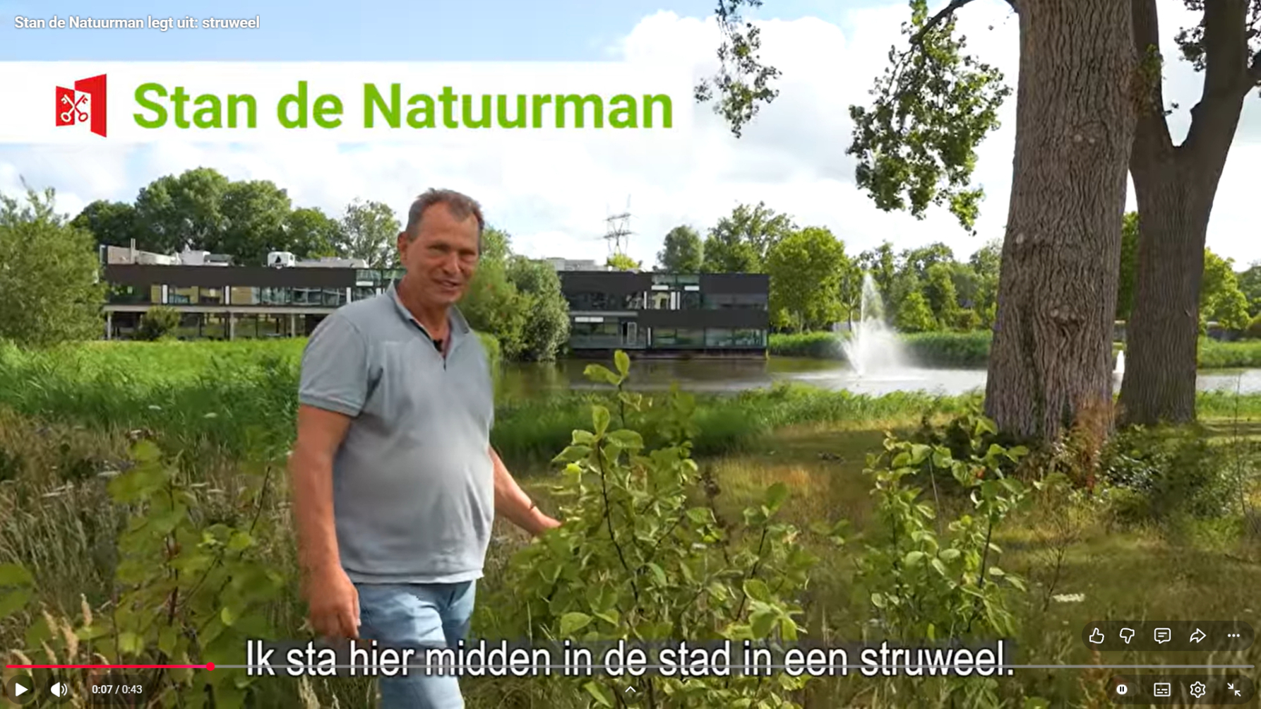 Stan de Natuurman in een Leids struweel