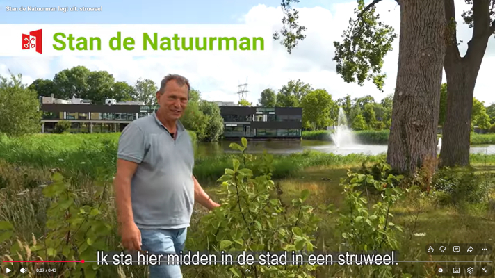 Stan de Natuurman in een Leids struweel