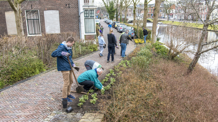 NLdoet aanplant Singelpark Leiden