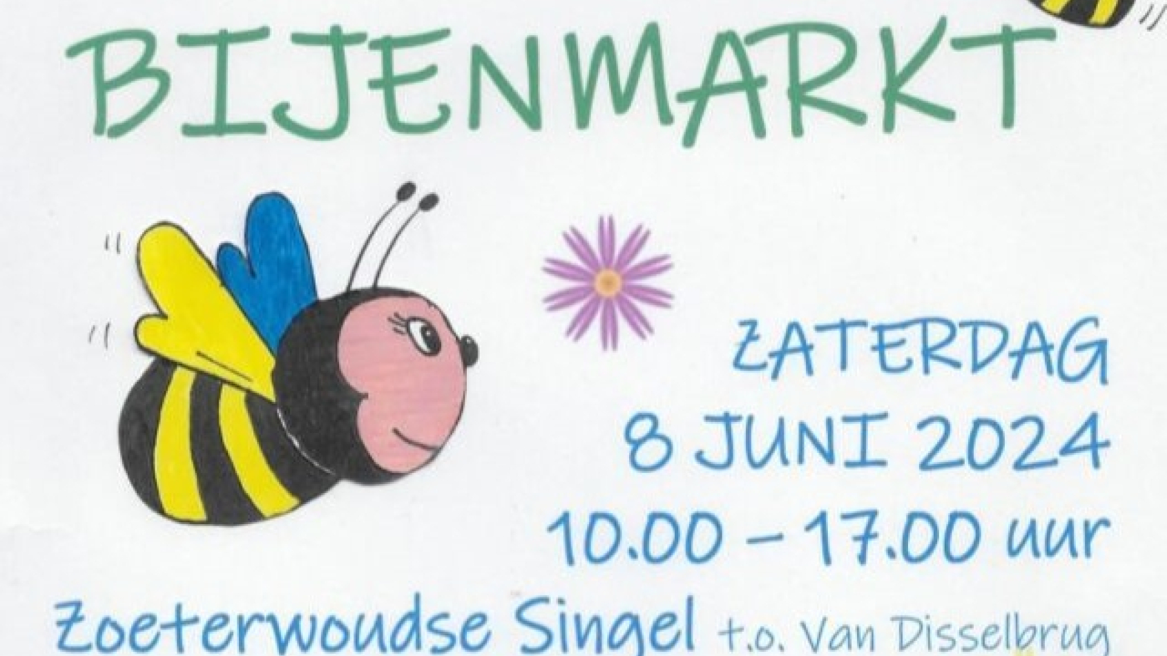 Uitsnede poster Leidse Bijenmarkt