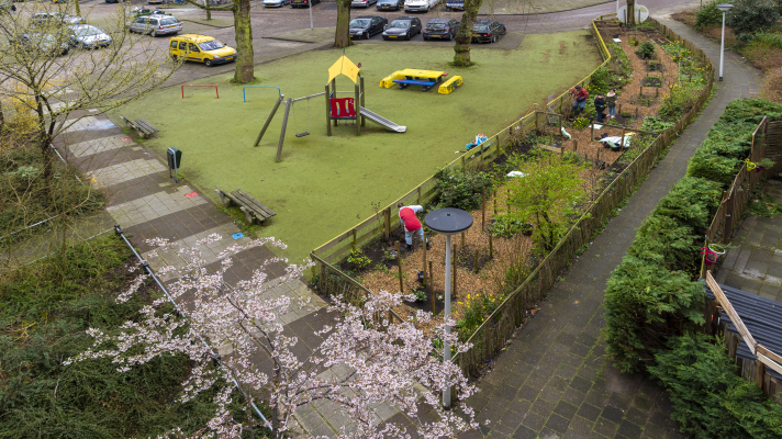 buurttuin van bovenaf
