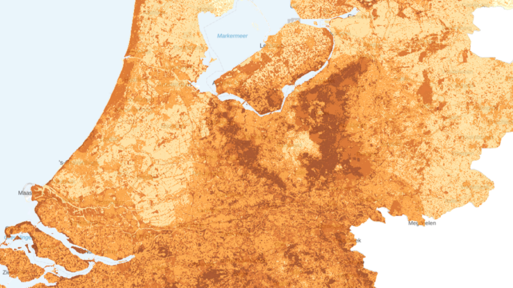 uitsnede bijendiversiteitskaart